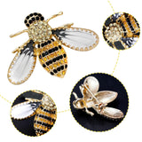 Designice YUEHAO Brooch Honey Bee Brooches Insect Themed Bee Brooch Animal Fashion Brooch Pin Tone