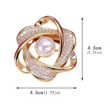 Rhinestone Scarf Ring Buckle Clip Scarf Clip Versatile Brooch Rubber Pin Backs for Lapel